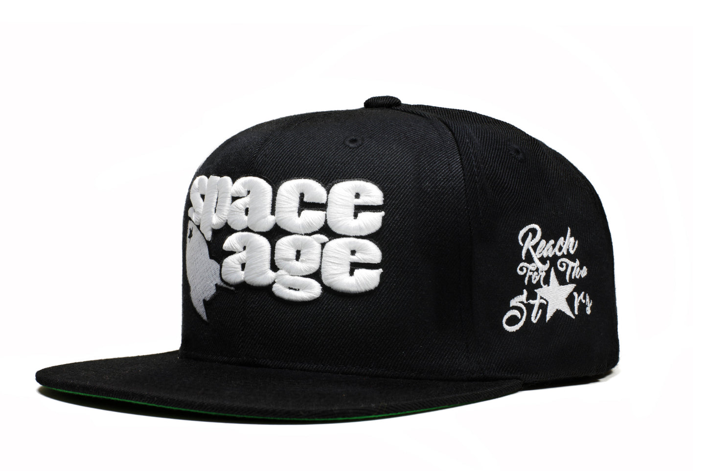 Og Space Age Snap Back - Black / White / White