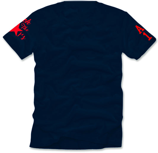 OG Space Age Clothing Co. T- Shirt Navy / Red