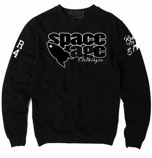 OG Space Age Clothing Co.  Sweatshirt - Black / White