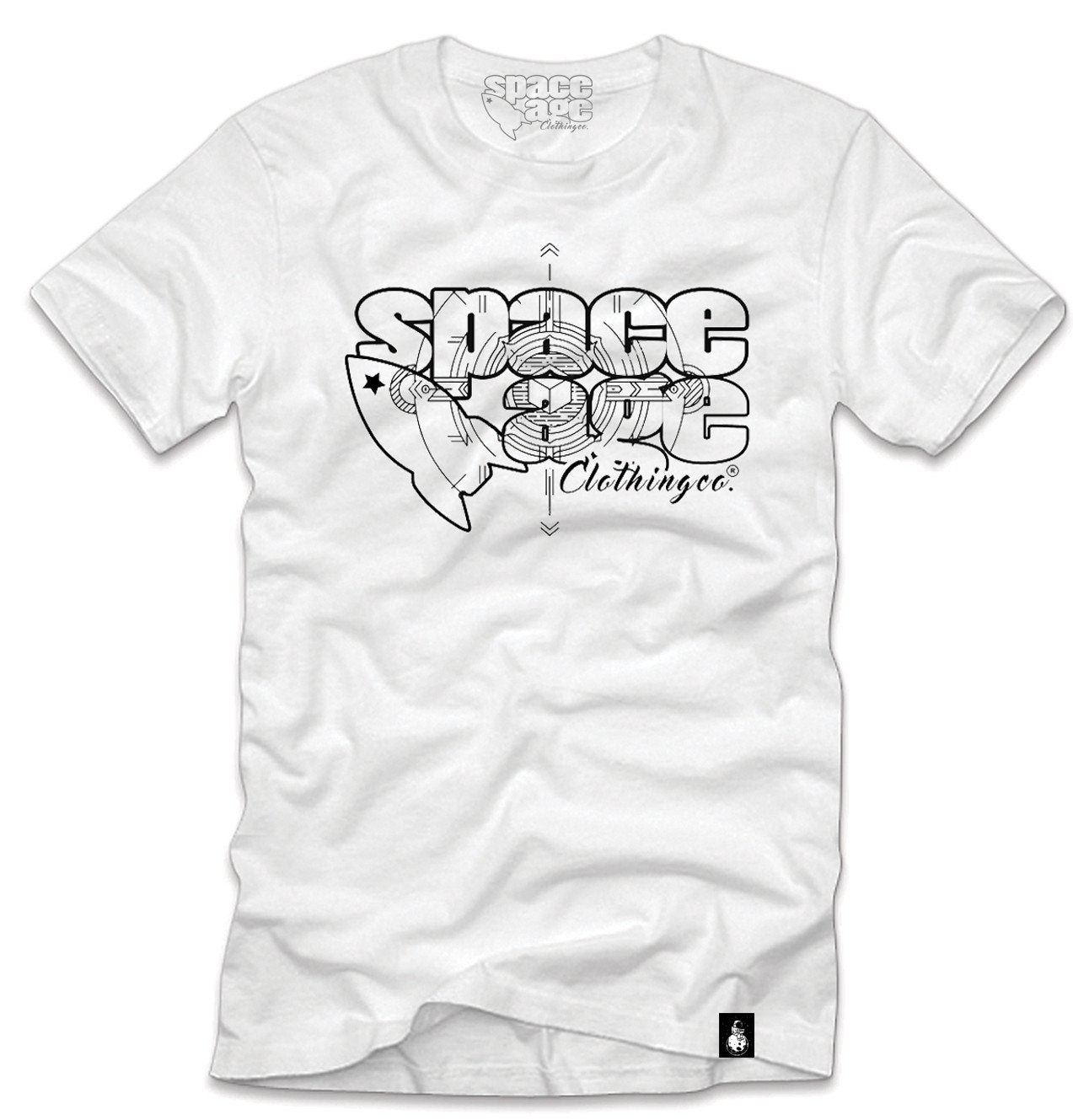 Space Age Clothing Co. T- Shirt White / Black