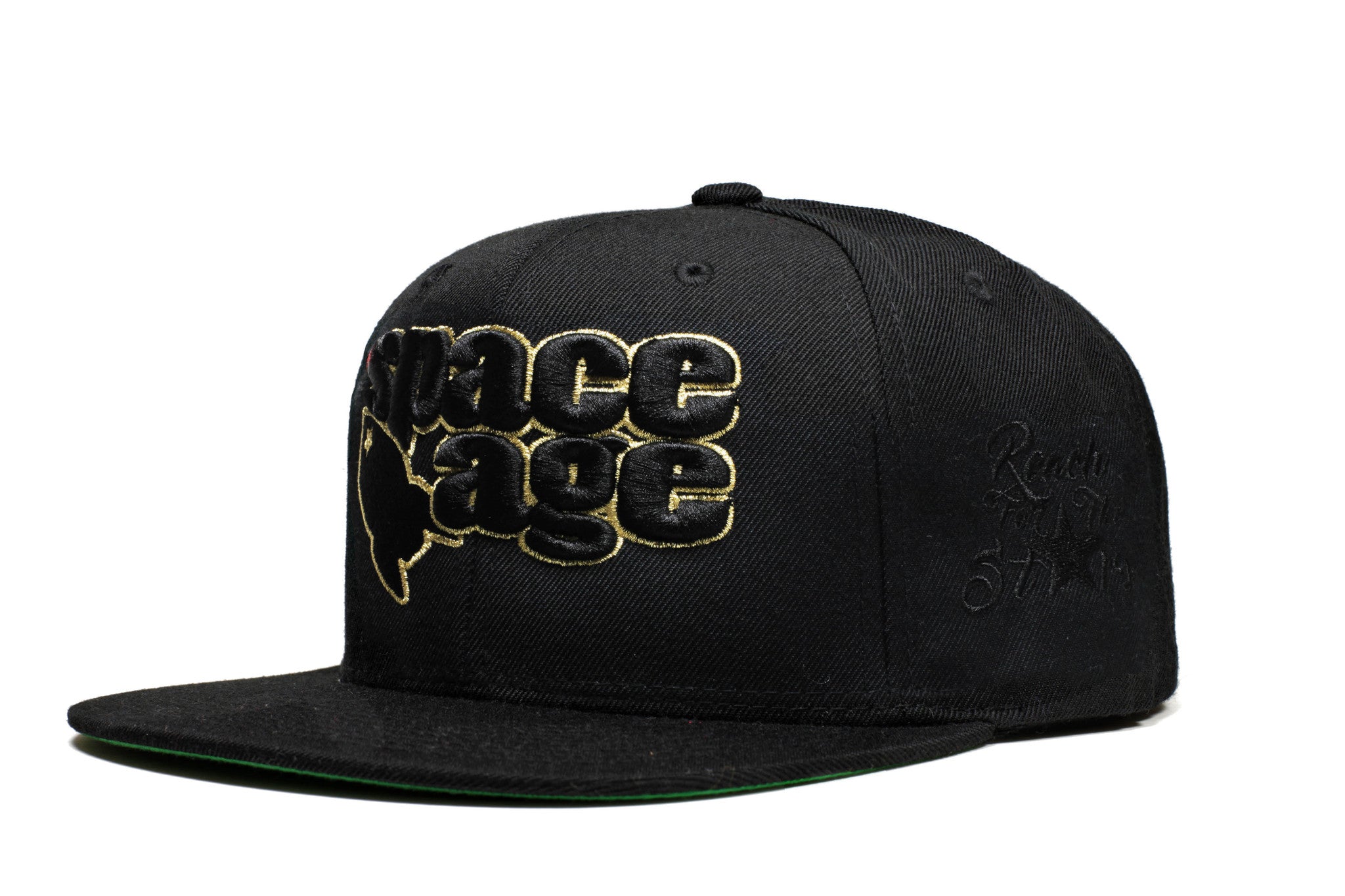 OG Space Age Snap Back - Black / Metallic Gold / Black