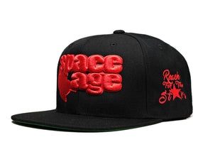 OG Space Age Snap Back - Black / Red / Red