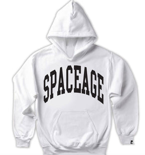 College /White black Hoodie