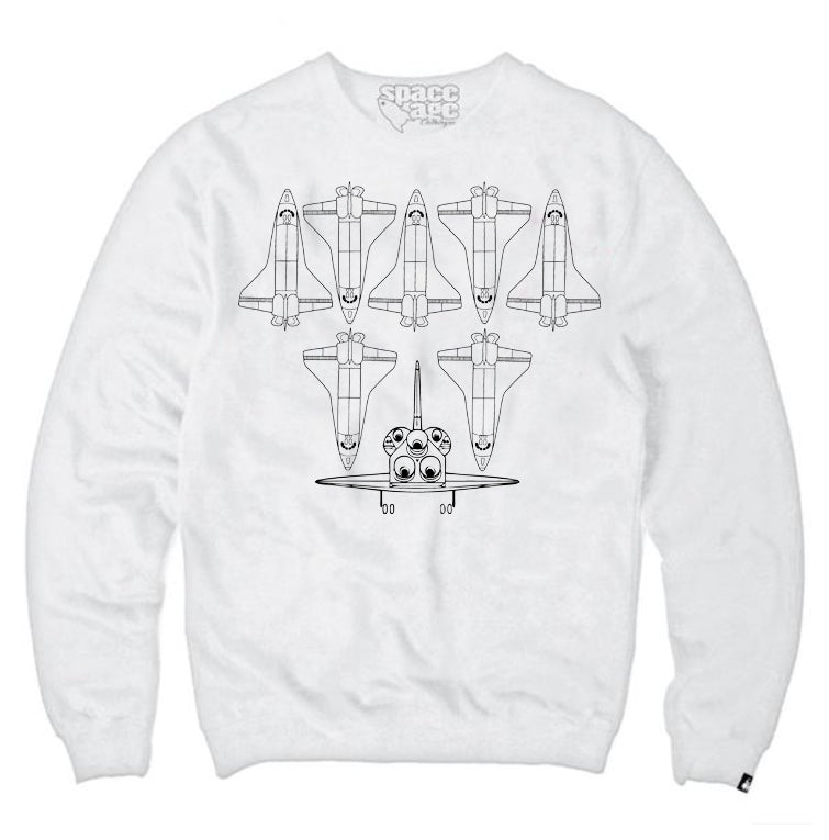 Paper Shuttle / Sweatshirt white