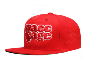 Space Age Snap Back  - Red / White / Red