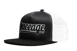 Space Age Snap Back / Mesh Back   - Black / White / White